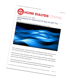 Haemodialysis UF Volume and UF Rate are NOT the Same blog post