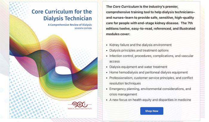 Core Curriculum for the Dialysis Technician